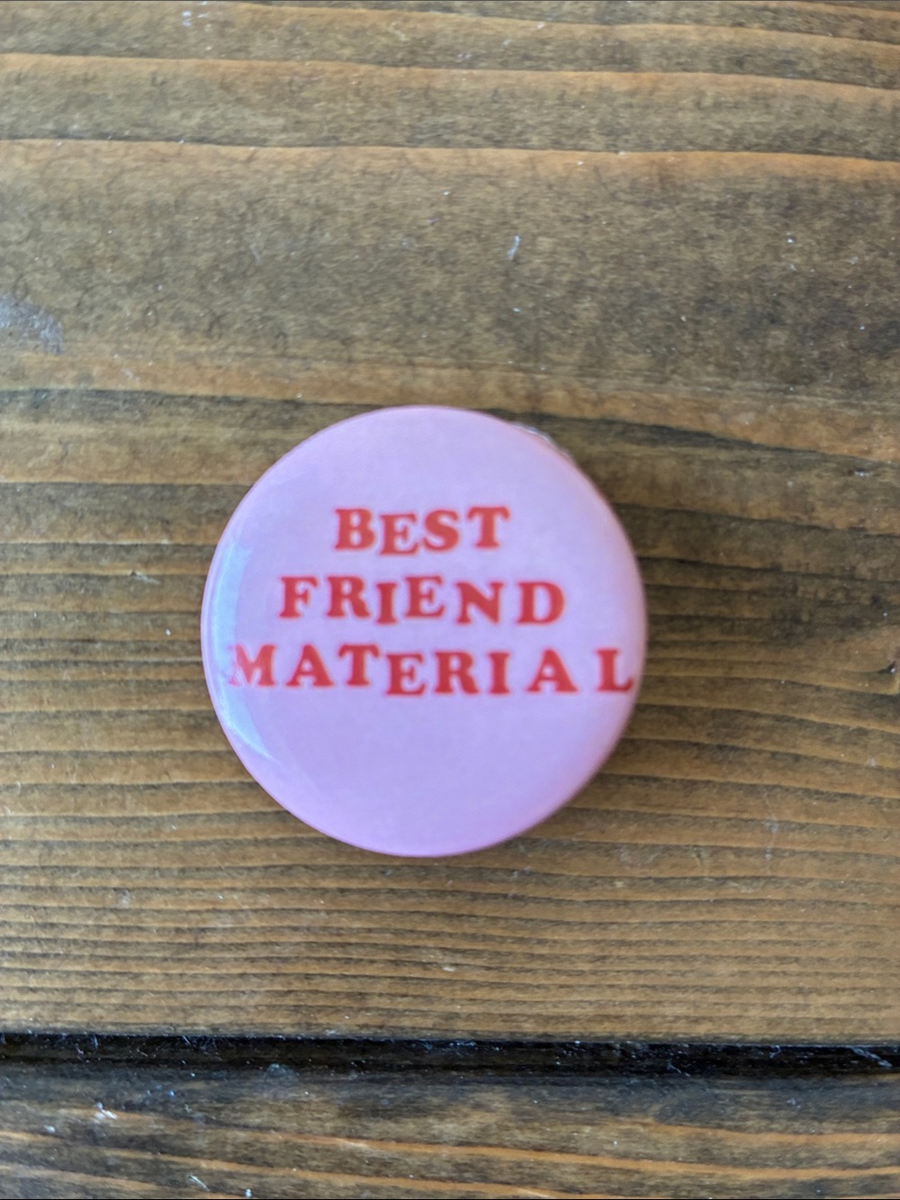 Best Friend Material pin/button